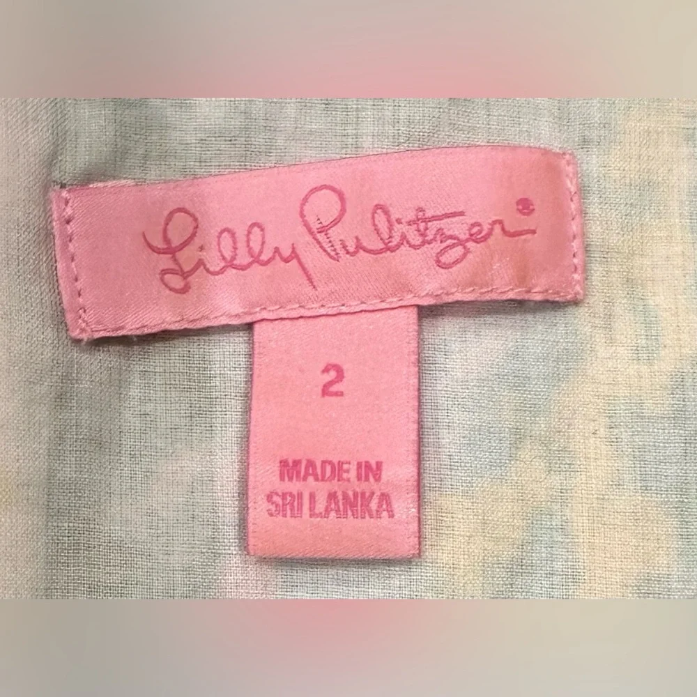 Lily Pulitzer Tate Shift Dress - Size 2- Multi Patchtastic Print- Palm Royale - Picture 4 of 7